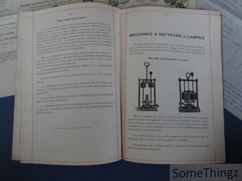 Gustave Pire. - Lampes de Sûreté pour mines et autre usages. Système Seippel. Materiel de lampisteries.