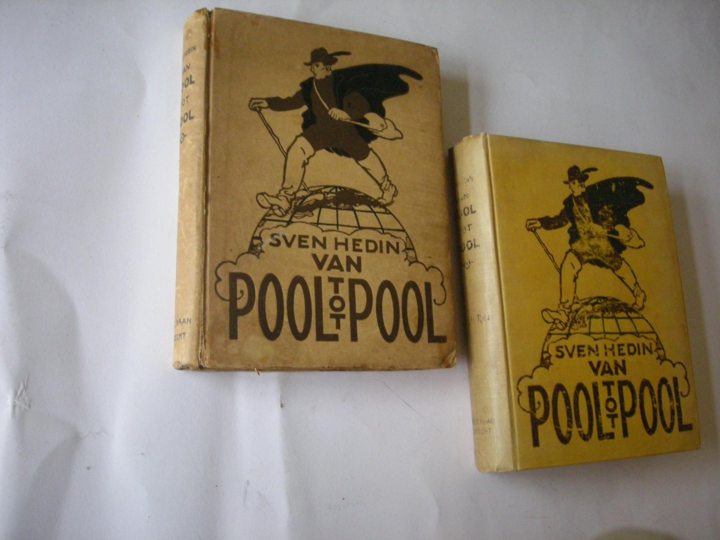 Hedin, Sven / vert. uit het Zweeds - Van Pool tot Pool. Mijn 75000 kilometer lange reis door Oostelijk Europa, Azie en Australie. 8 groote platen naar fotografieen, 36 illustraties tusschen den tekst en 8 kaartjes.