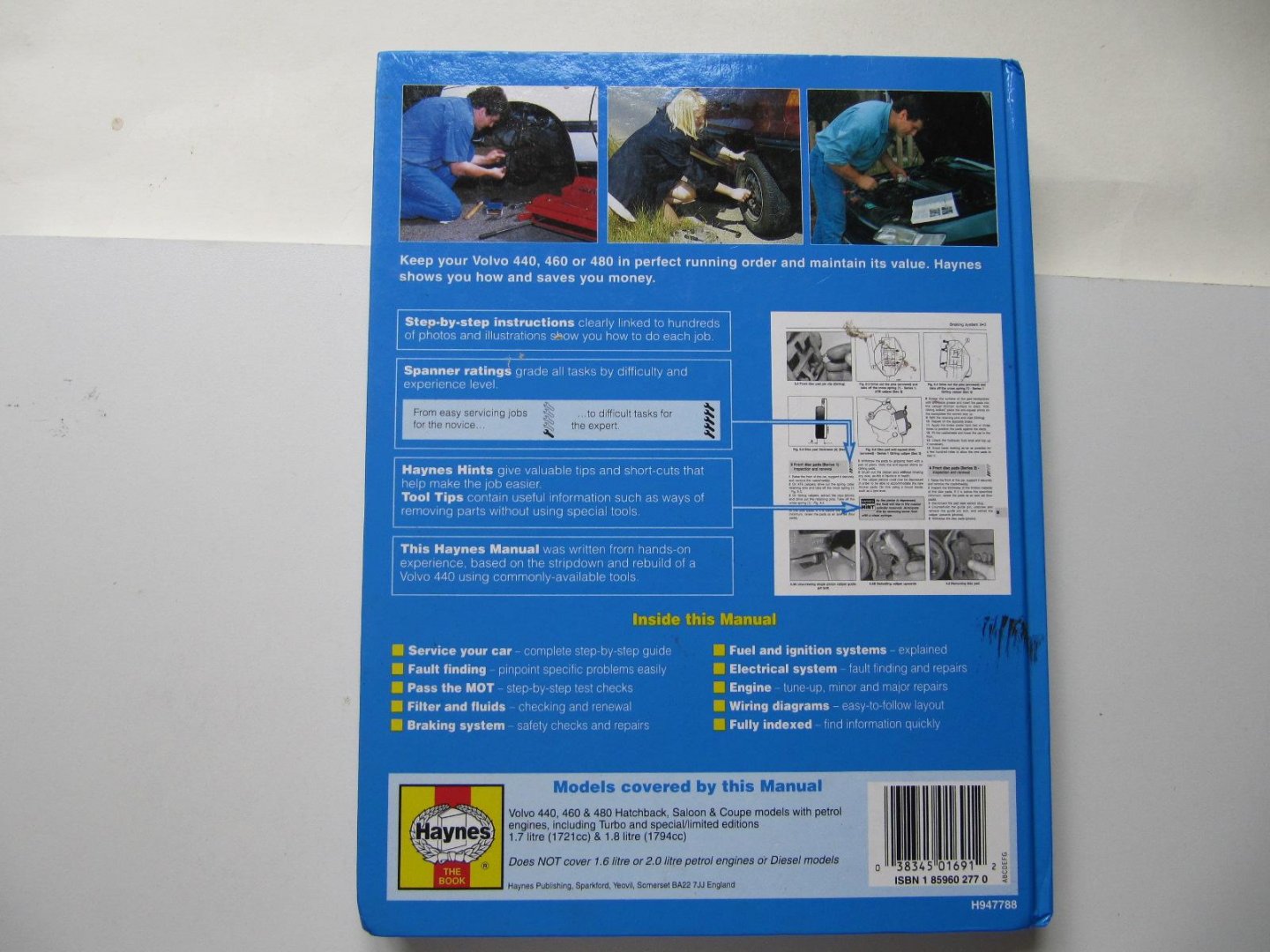 Haynes - Volvo 440-460-480; 1987 to 1992; Service and Repair Manuel