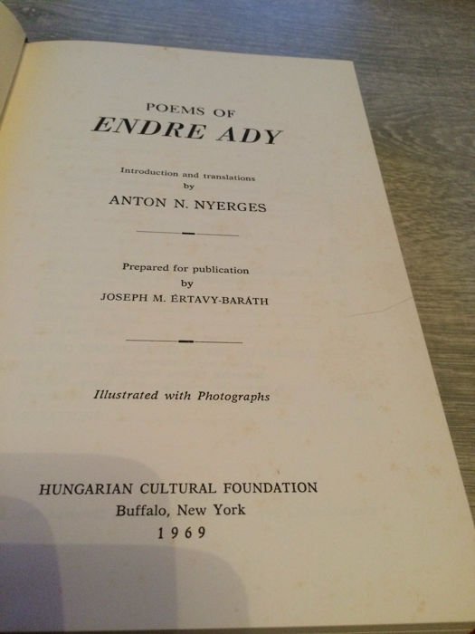 Endre Ady - Endre Ady - Poems of Endre Ady - 1969
