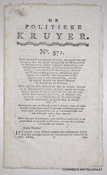 N/A, - De politieke kruyer, No. 371.