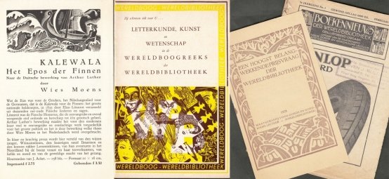 WERELDBIBLIOTHEEK - Collectie divers reclamemateriaal van ca. 1920-1992.