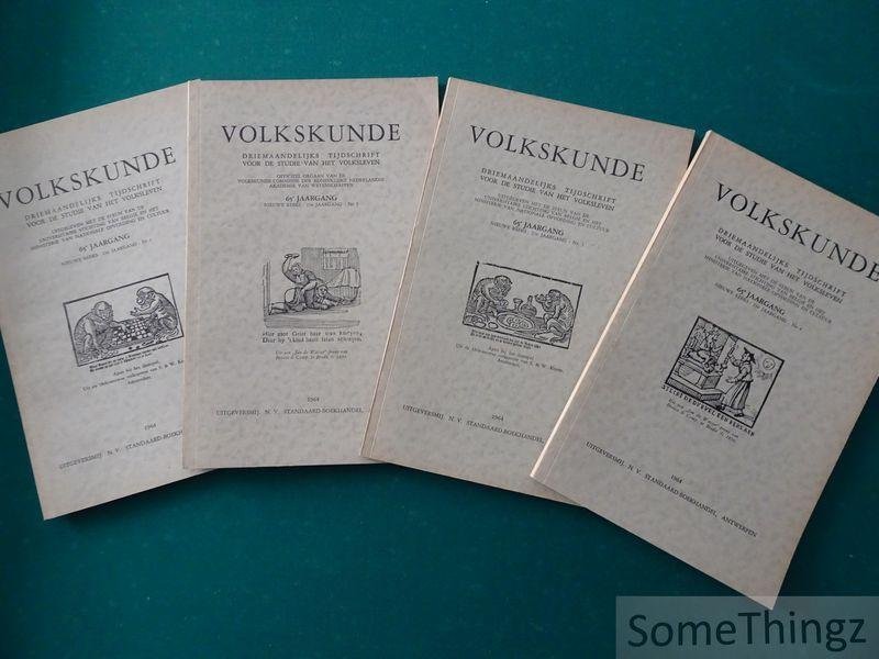 P.J. Meertens en K.C. Peeters (red.) - Volkskunde. Driemaandelijks tijdschrift voor de studie van de volksleven. 65e jaargang - 1964, nr. 1, 2, 3 en 4.