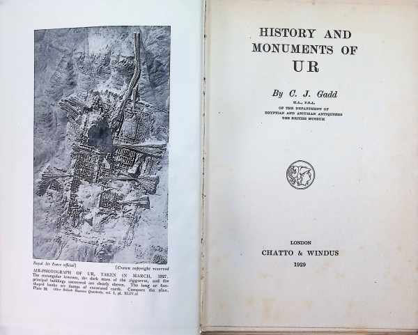 C. J. Gadd - History and monuments of UR