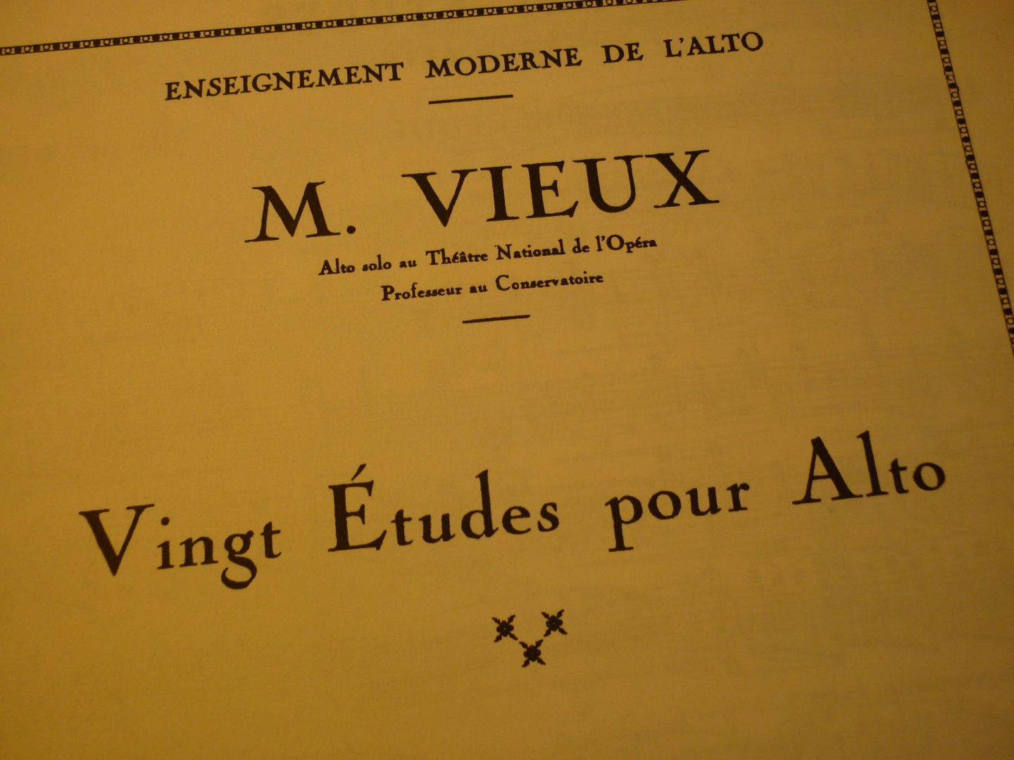 Vieux; Maurice - 20 Etudes pour Alto (Technik) (Techniek)  voor: Altviool
