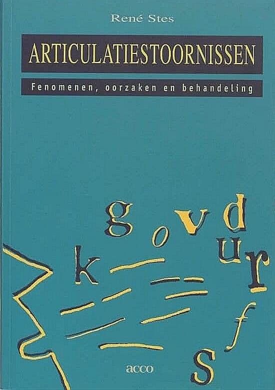 Stes , René . [ isbn 9789033435744 ]  0518 - Articulatiestoornissen . ( Fenomenen, oorzaken en behandeling . ) Articulatiestoornissen komen zowel bij kinderen als bij volwassenen voor. In essentie bestaat deze stoornis uit het consistent foutief produceren van spraakklanken.  -