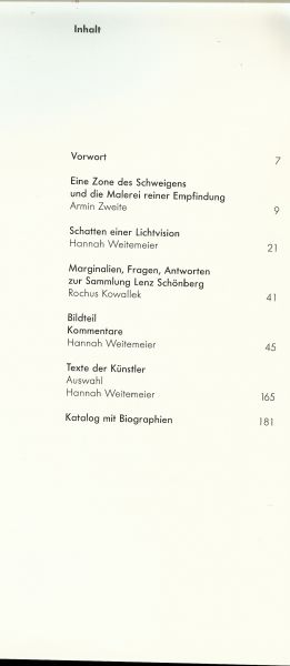 Lektorat : Renate Steffen .. Photographie : Philipp Schönborn - Sammlung Lenz Schönberg .. Vision und Bewegung
