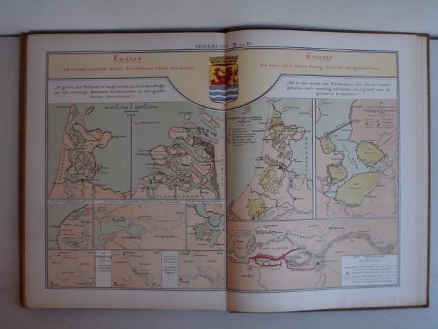 Noordhoff, R.. - Geïllustreerde Atlas der Geheele Aarde. Voor huis en school.