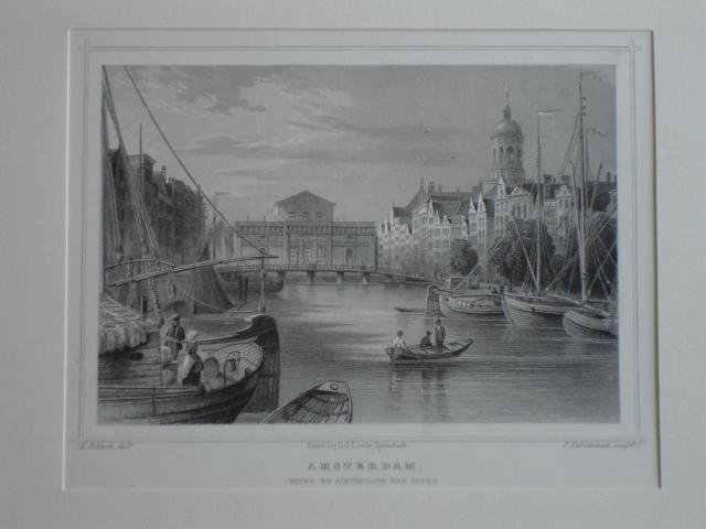 Amsterdam.. - Amsterdam. Water en achterzijde der Beurs.