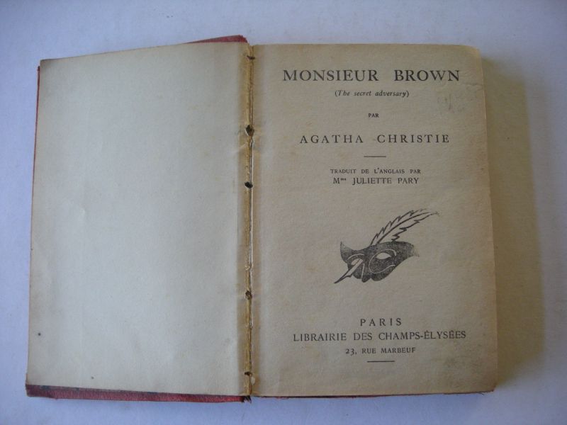 Christie, Agatha / Pary, J. trad. de l'anglais - Monsieur Brown (The Secret Adversary)
