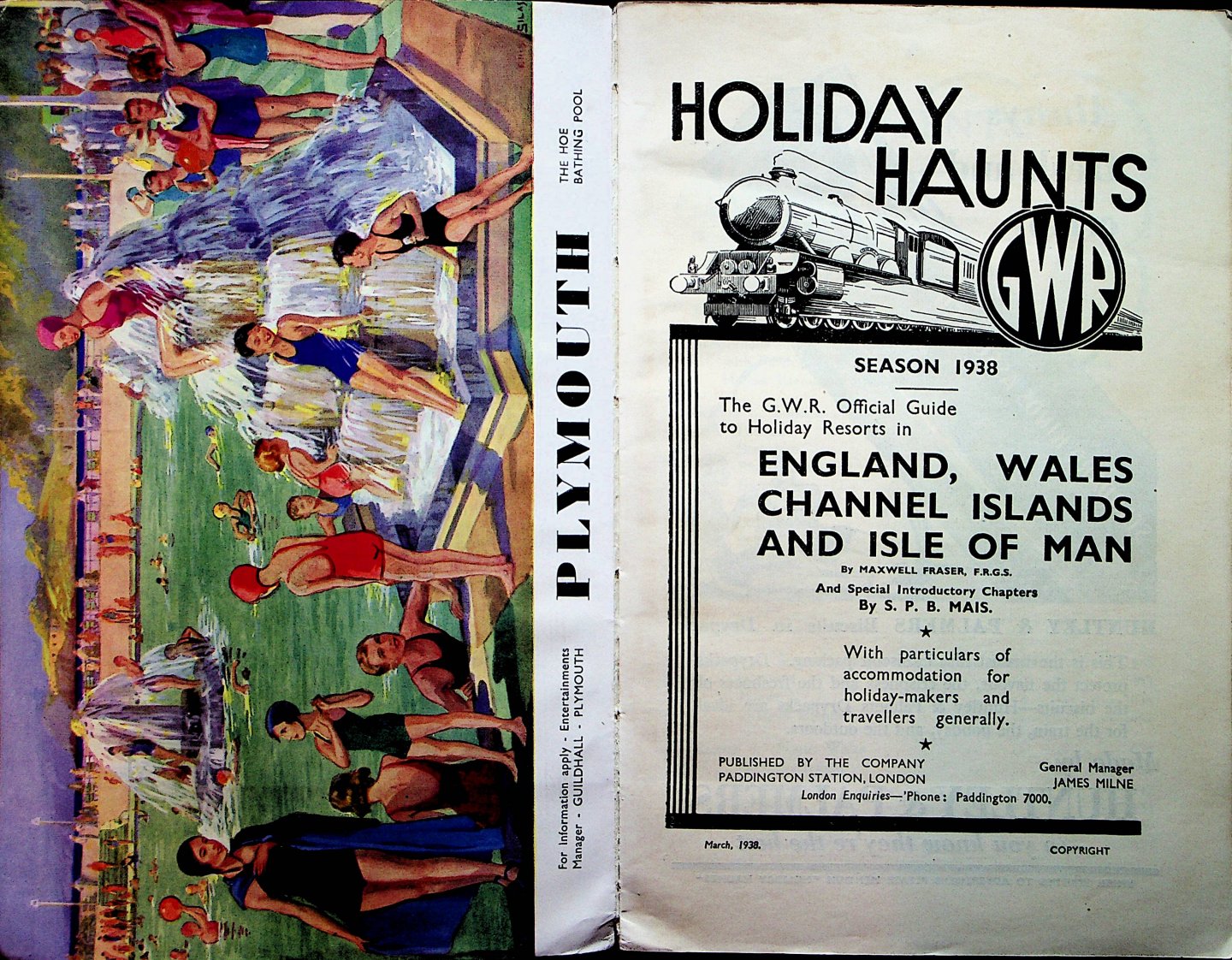 Fraser F.R.G.S., Maxwell - The G.W.R. official guide to holiday resorts in England, Wales, Chanell Islands and Isle of Man Season 1938 : With particulars of accomodation for holiday-makers and travellers generally