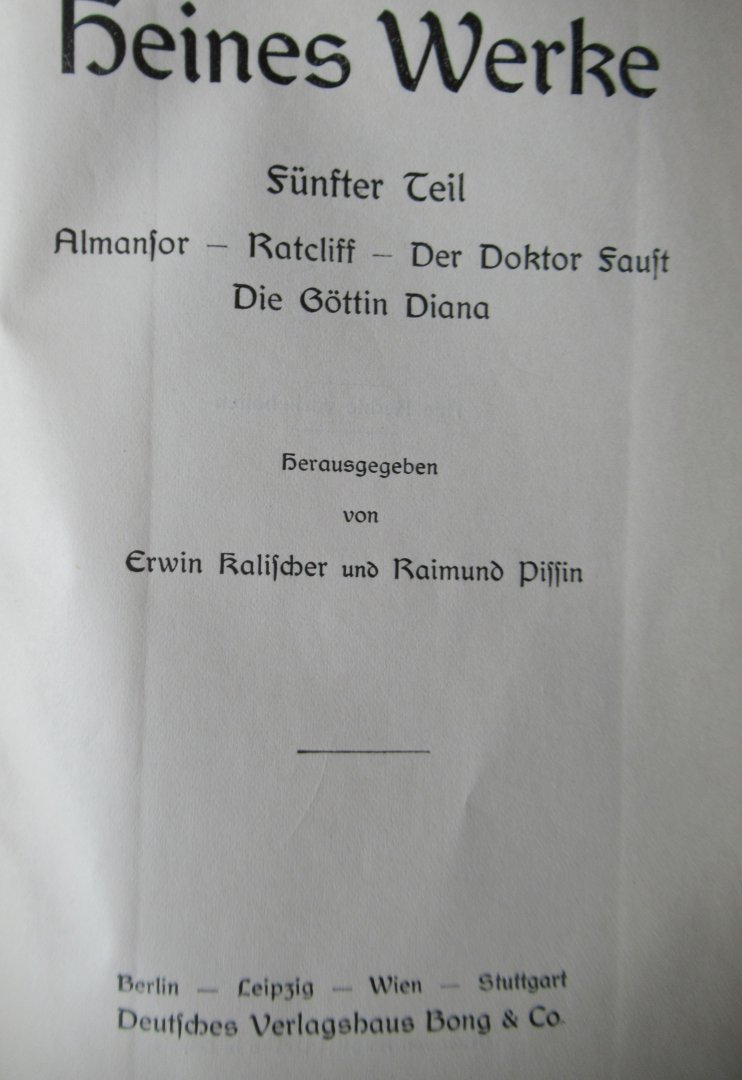 Heine, Heinrich - Heines Werke in 4 banden (15 delen)