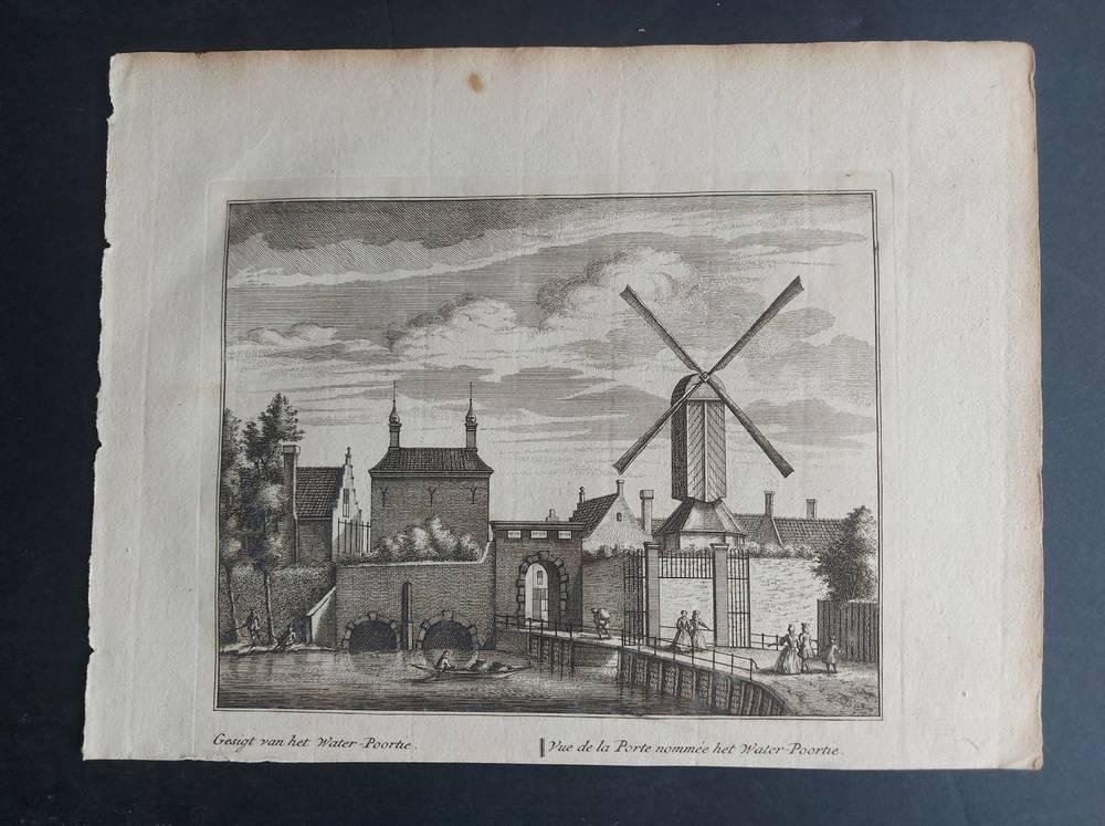 L. Schenk, A. Rademaker - Gesigt van het Water Poorthe - Vue de la porte nomme Het water Poortie
