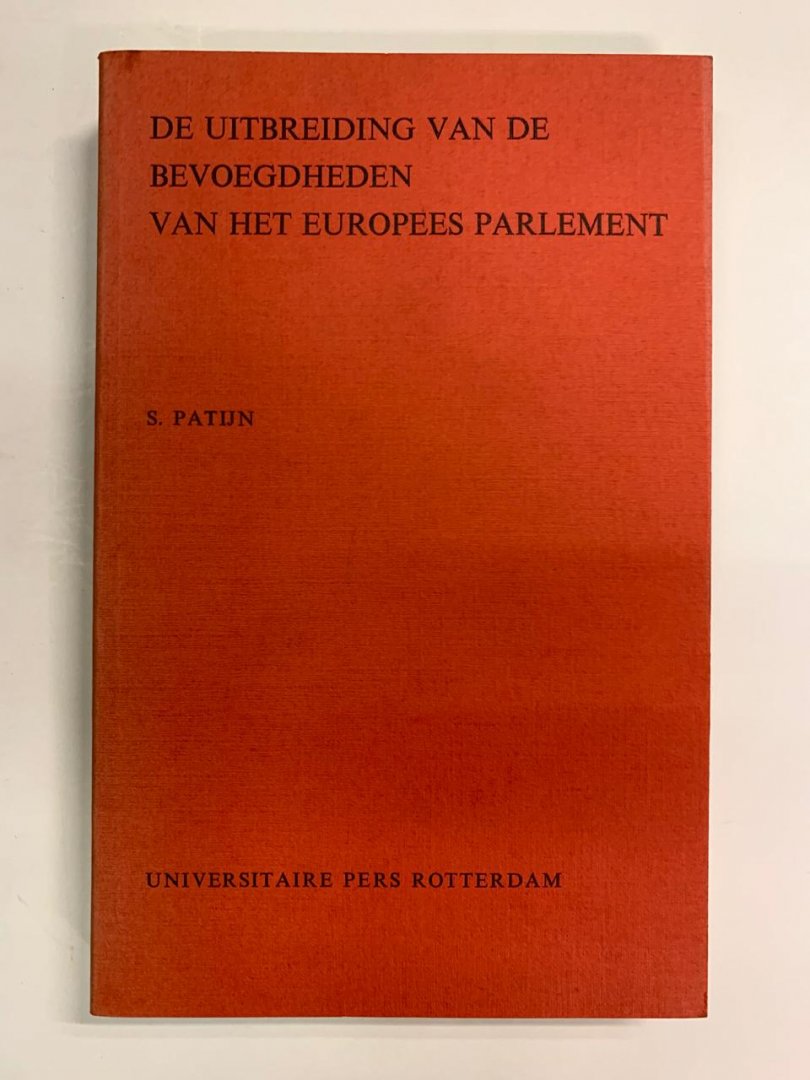 S. Patijn - De uitbreiding van de bevoegdheden van het Europees Parlement
