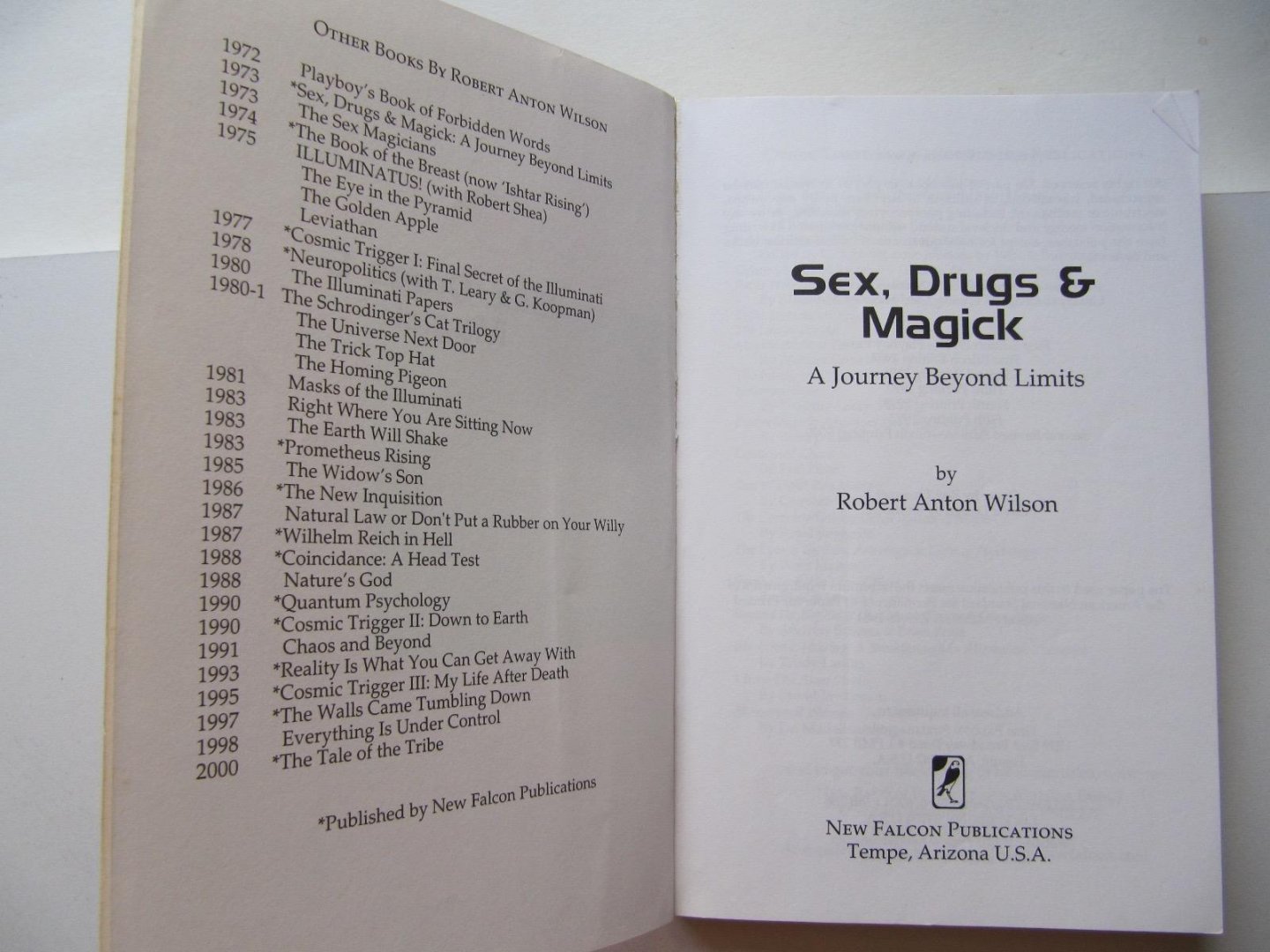 Robert Anton Wilson - Sex, Drugs & Magick - A Journey beyond limits