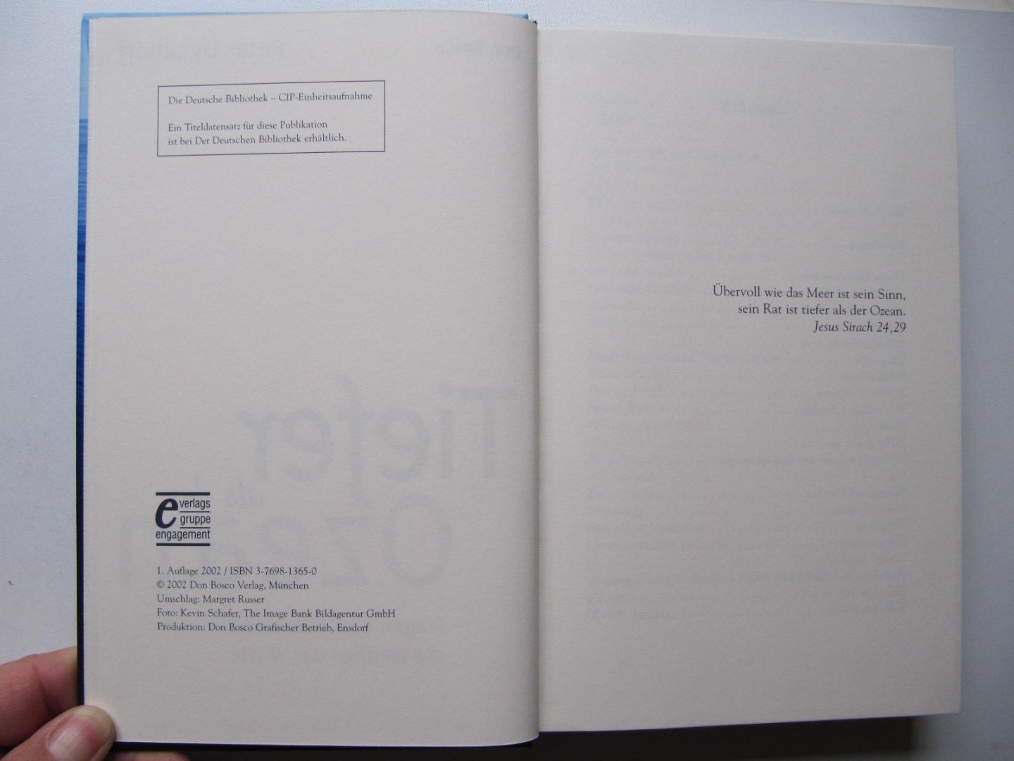 Peter Dyckhoff - Tiefer als der Ozean - Fragen des Lebens und die Weisheit der Wüste