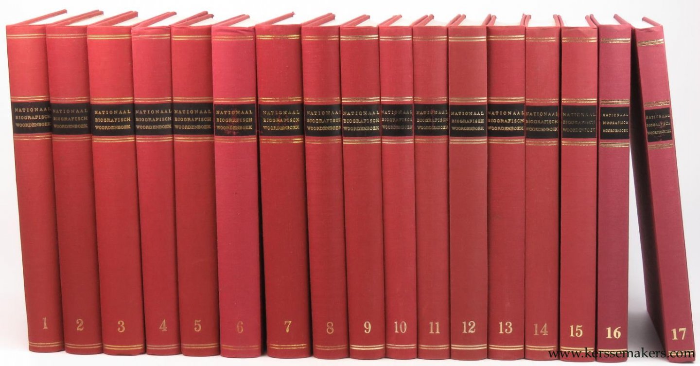 Duverger, E. & H. Rombaut (eds.). - Nationaal Biografisch Woordenboek. (België) 17 Volumes.