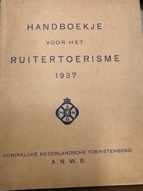 - Handboekje voor het ruitertoerisme 1937.