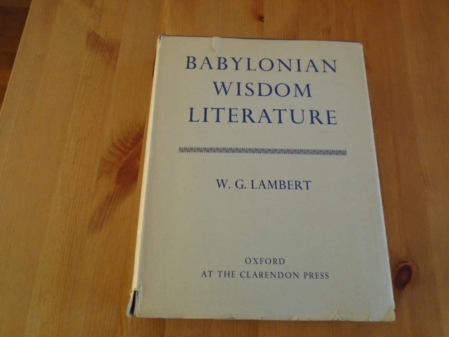 Lambert, W.G. - Babylonian Wisdom Literature
