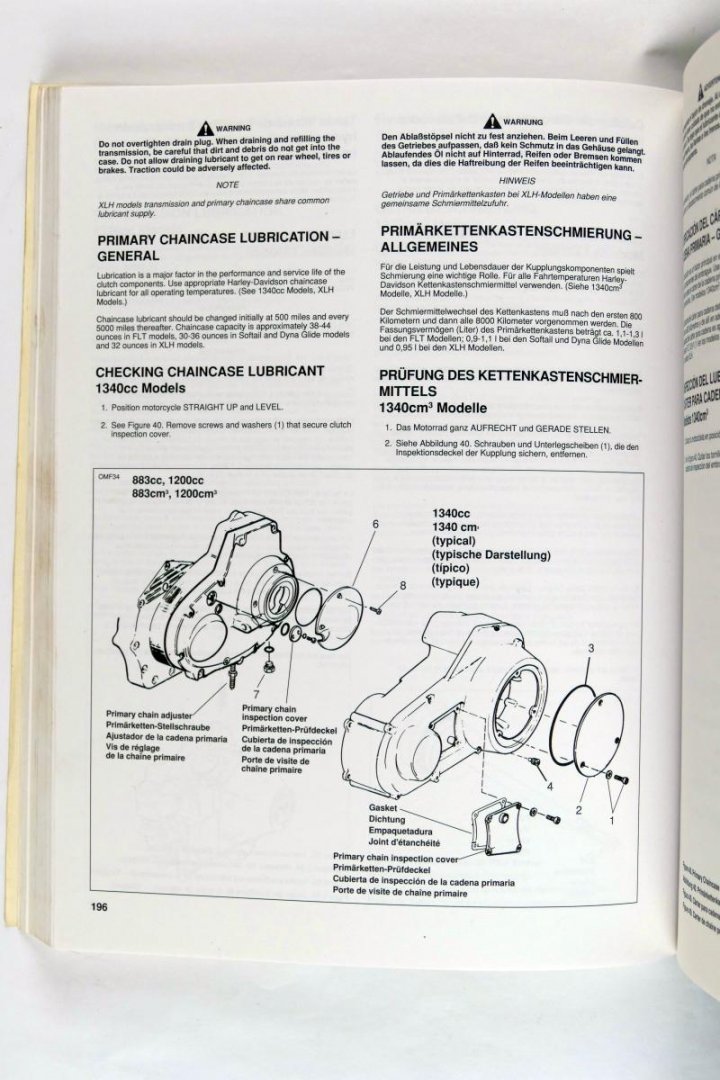 Davidson-Harley - Owner's manual fahrerhandbuch manuel du propriétaire manual del propietario (3 foto's)