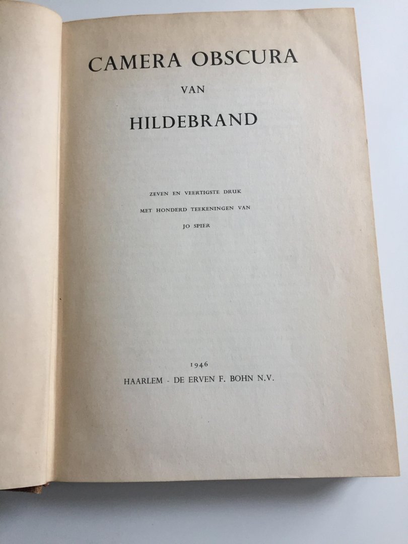 Hildebrand (ps. Nicolaas Beets) - Camera Obscura van Hildebrand