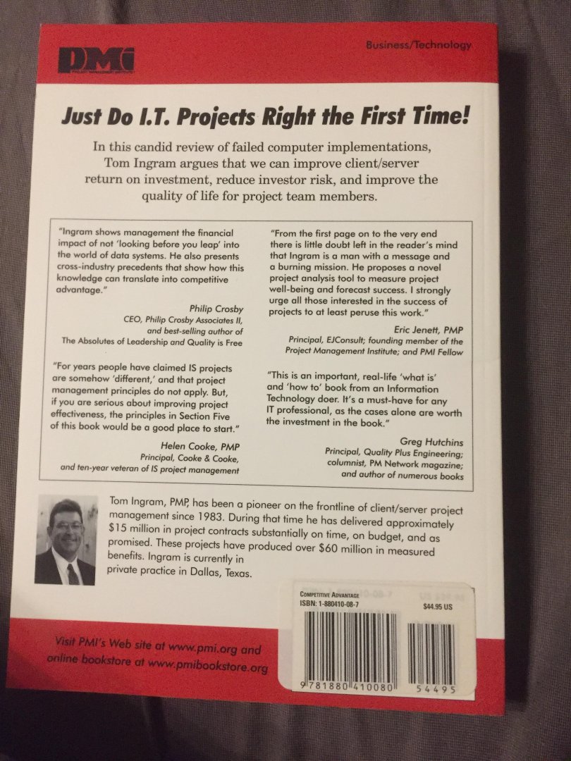 Tom Ingram - Competitive Advantage computer problems