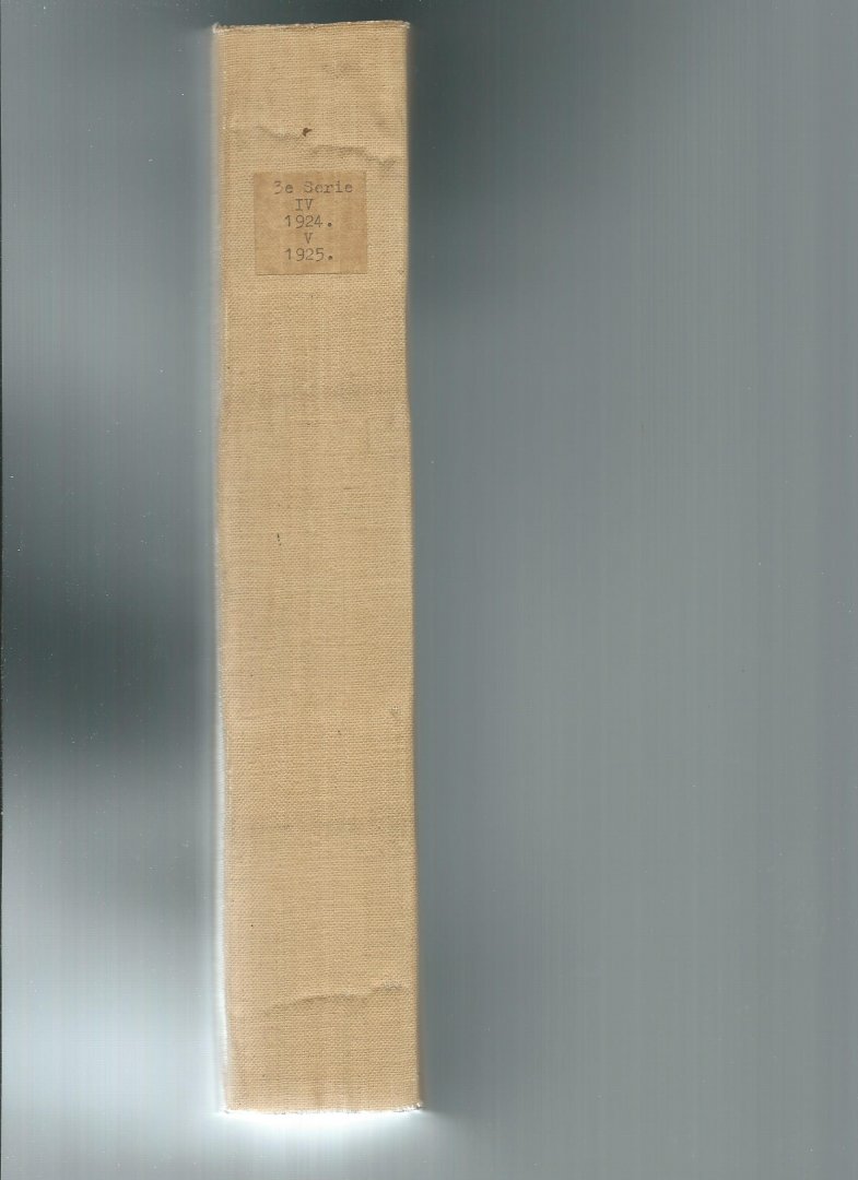 Overvoorde, J.C. e.a. (Redactie) - Oudheidkundig Jaarboek 1924 en 1926