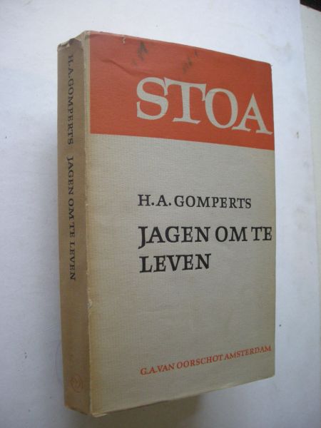 Gomperts, H.A. - Jagen om te leven (essay bundel)