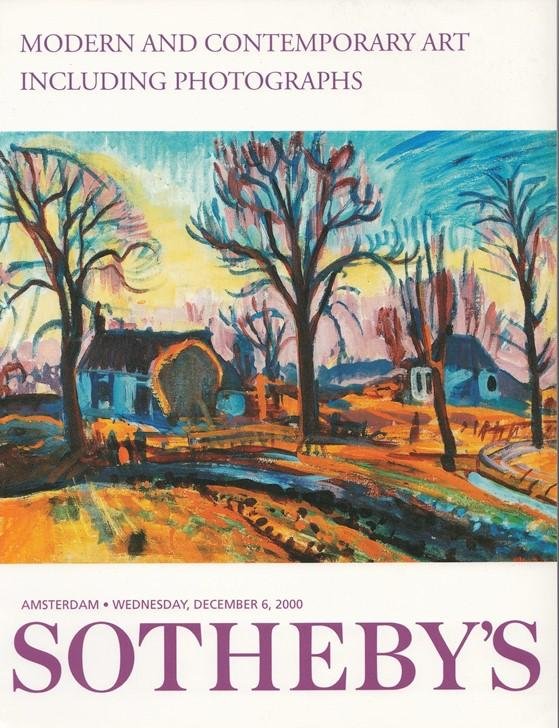 Sotheby's - Auction Catalogue Sale nr. AM 0788. Modern and Contemporary Art including Photography. Wednesday, December 6, 2000