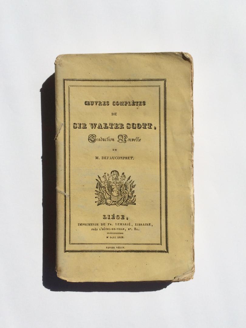 Schott, Walter - Oeuvres completes de Sir Walter Scott, tome IX (Biographie litteraire des romanciers celebres 1)