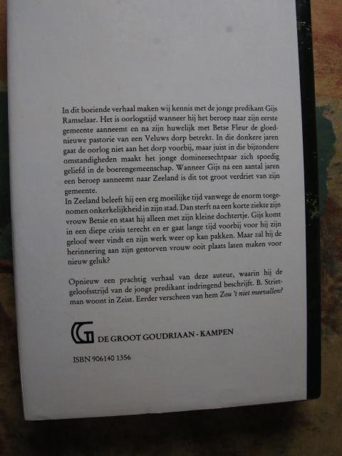 Strietman, B. - Niet onze wegen