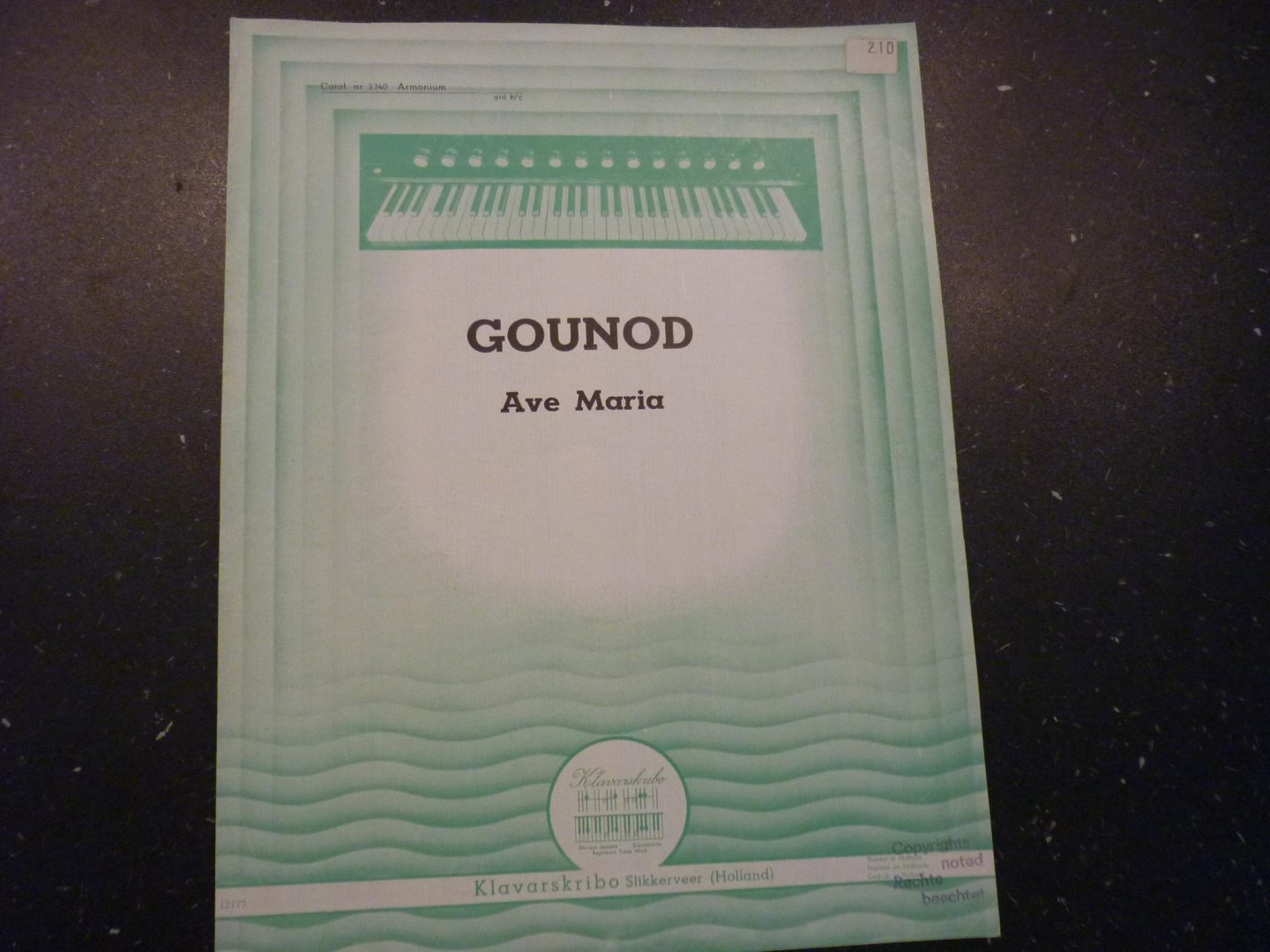 Gounod - Ave maria  /  Klavarskribo