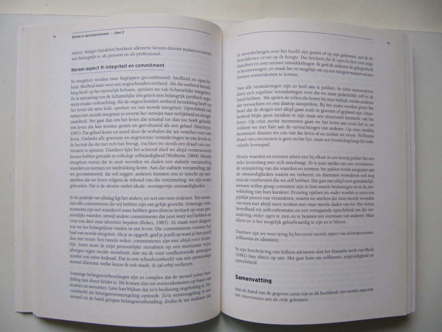 Es, R. van - Ethiek in adviesprocessen