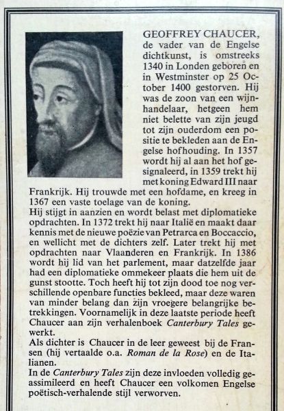Chaucer, Geoffrey - Vertellingen van de Pelgrims naar Kantelberg (Ex.1)