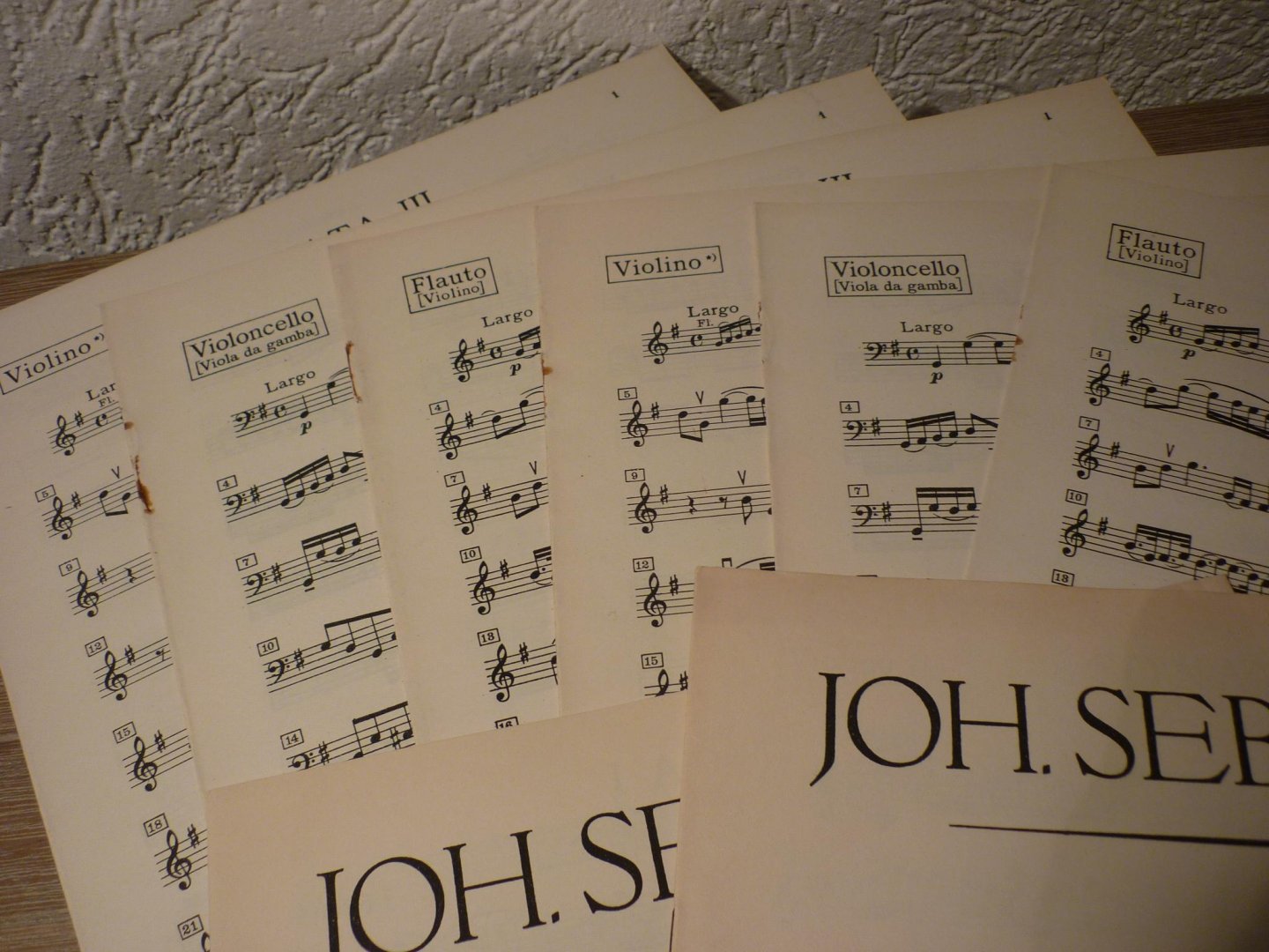 Bach; J. S. (1685-1750) - Trio Sonaten II Score and parts