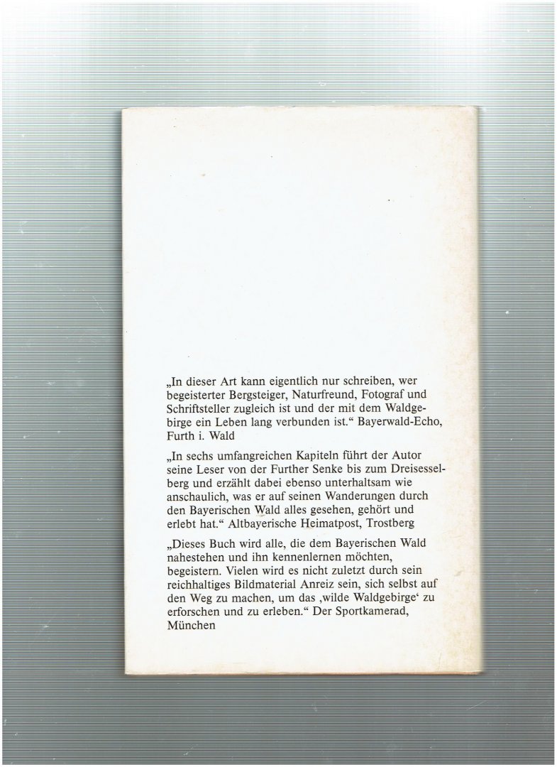 thorwald, friedl - mein wildes waldgebirge ( erlebter bayerischer wald