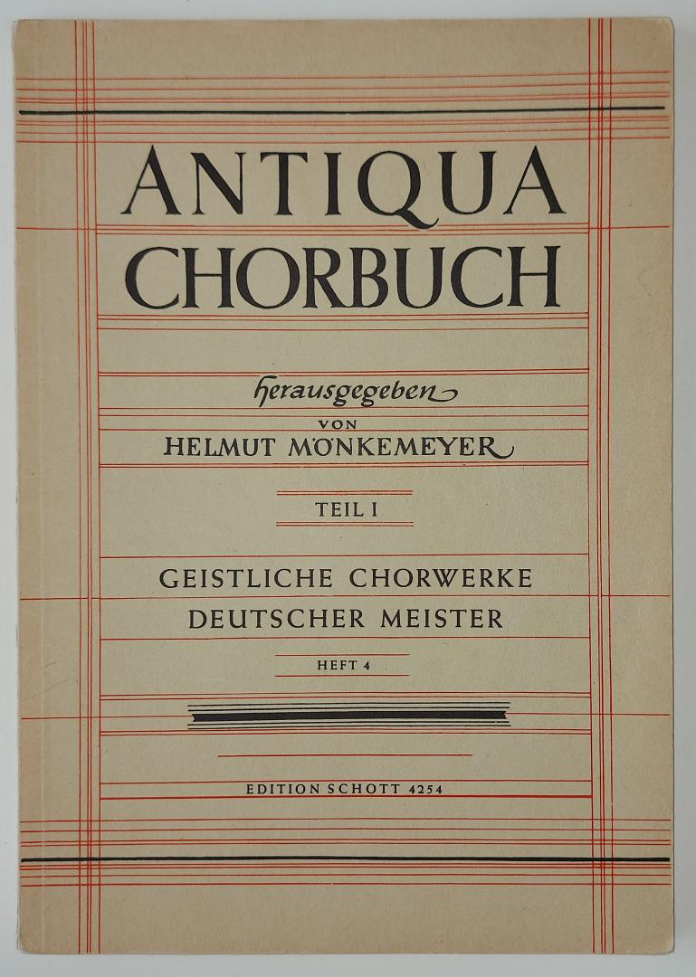 Monkemeyer, Helmut - Antiqua Chorbuch Teil 1 Heft 4