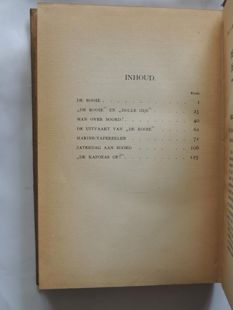 Werumeus Weruméus Buning, A. - De mottige. Verschillende Ouwe Heeren. Een kritiek Oogenblik. De Rooie. Uit en Thuis met de Tromp.  Jonker Sicco. - Marine  Schetsen