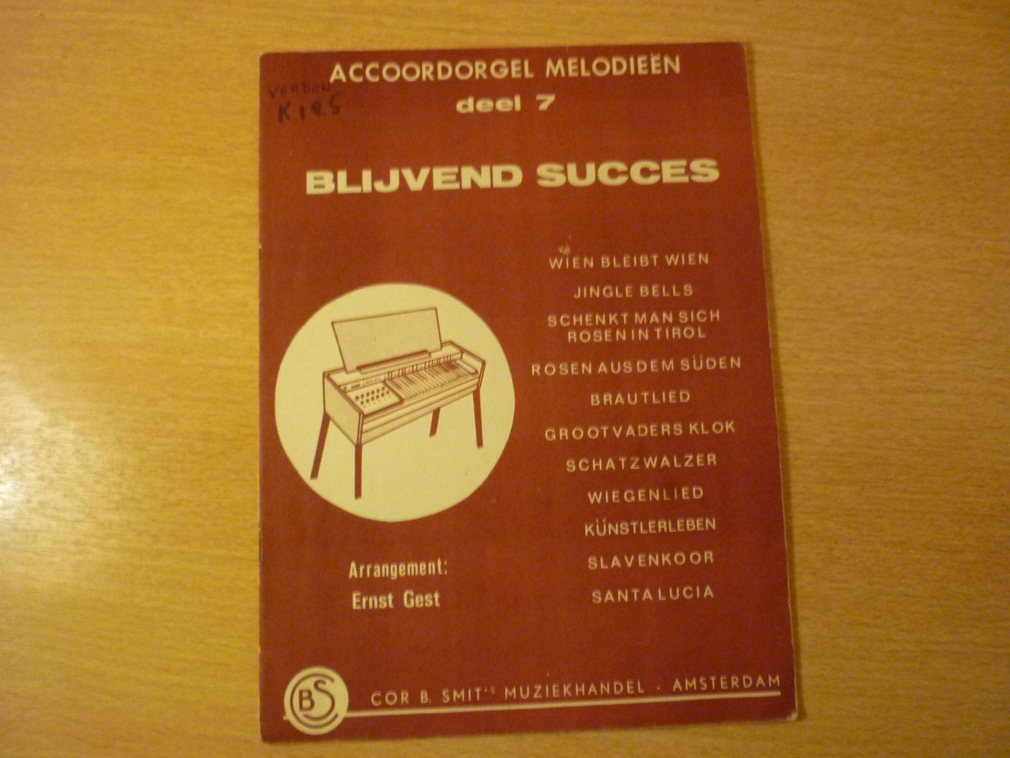 Gest; Ernst - Blijvend succes; Accoordorgel Melodieen - deel 7