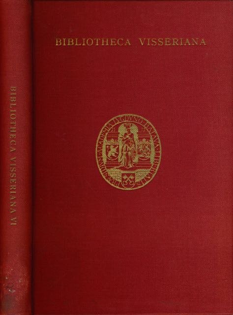  - Bibliotheca Visseriana Dissertationium Ius Internationale Illustrantium, cura facultatis iuridicae lugduno-batavae edita.
