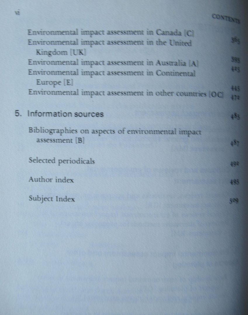 Clark. Brian D. - Bisset, Ronald - Wathern, Peter - Environmental Impact Assessment a bibliography with abstracts