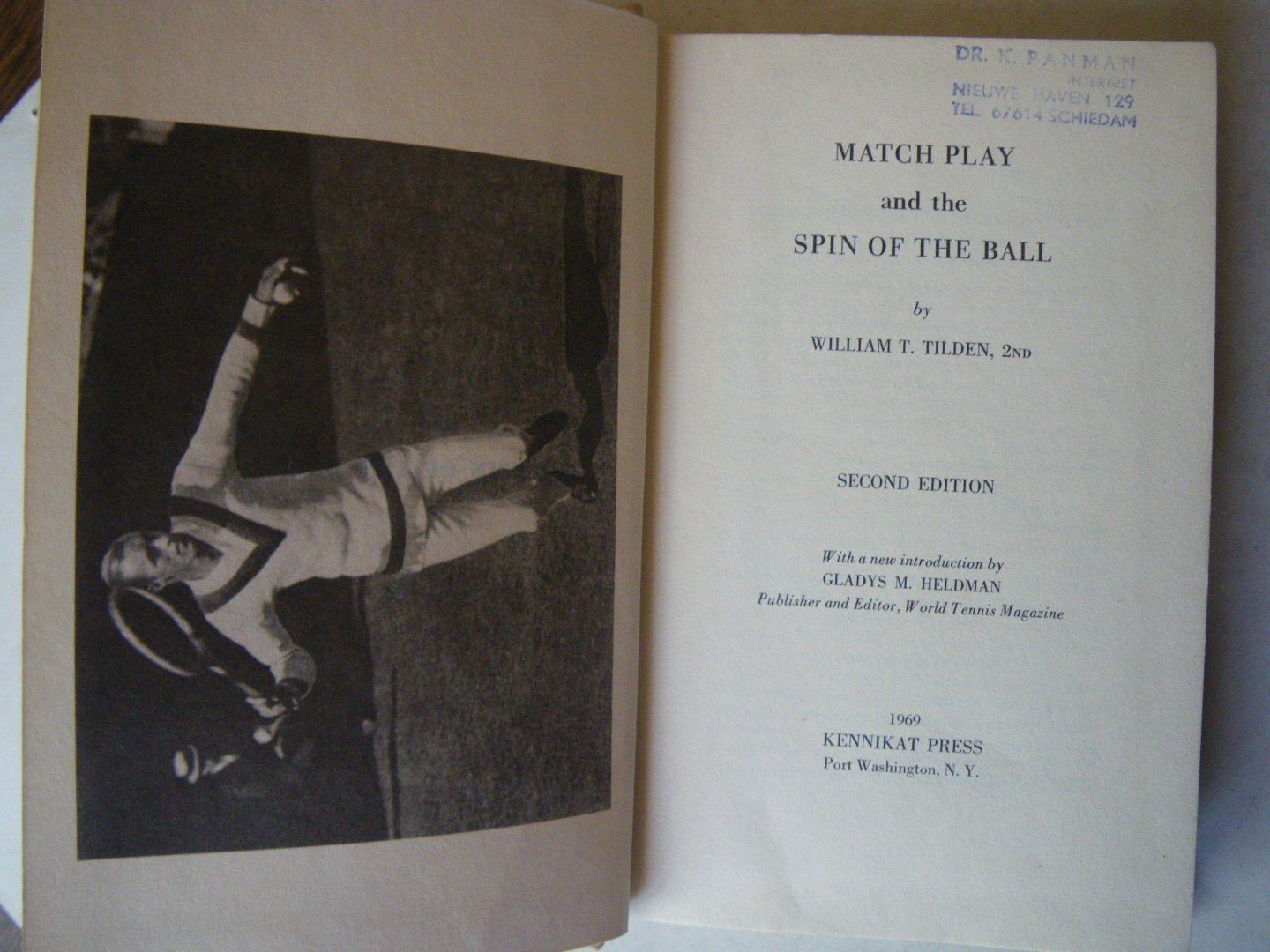 Tilden, William T. 2nd - Match play and the spin of the ball