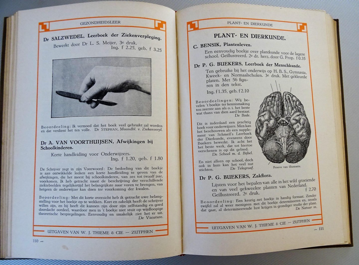 THIEME - Lijst van uitgaven van W.J. Thieme