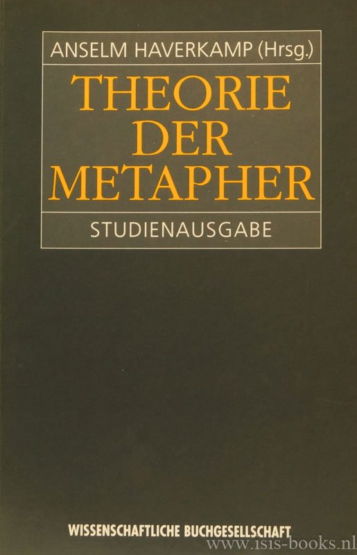 HAVERKAMP, A., (HRSG.) - Theorie der Metapher. Studienausgabe.