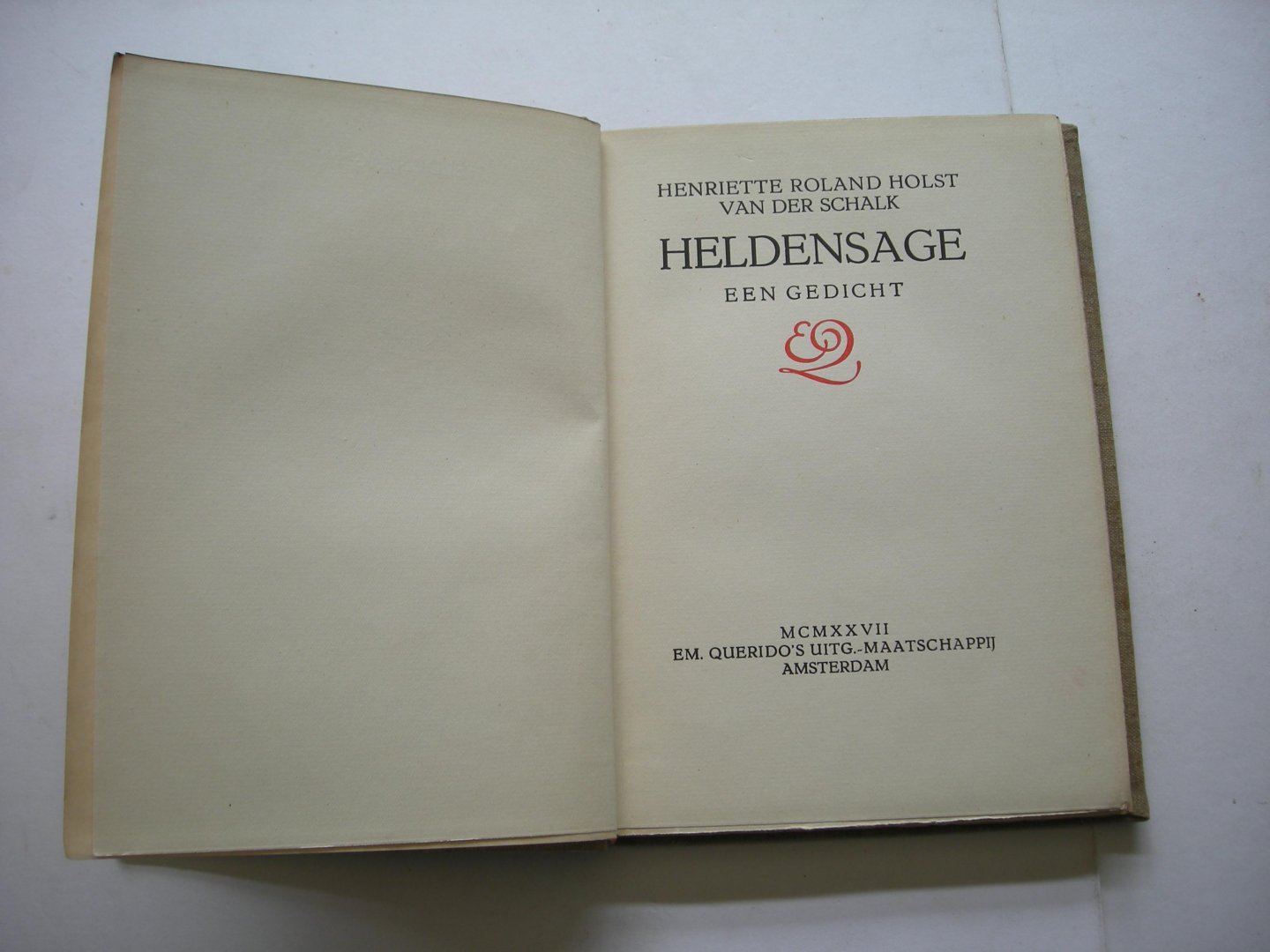 Roland Holst-van der Schalk, Henriette - Heldensage. Een gedicht