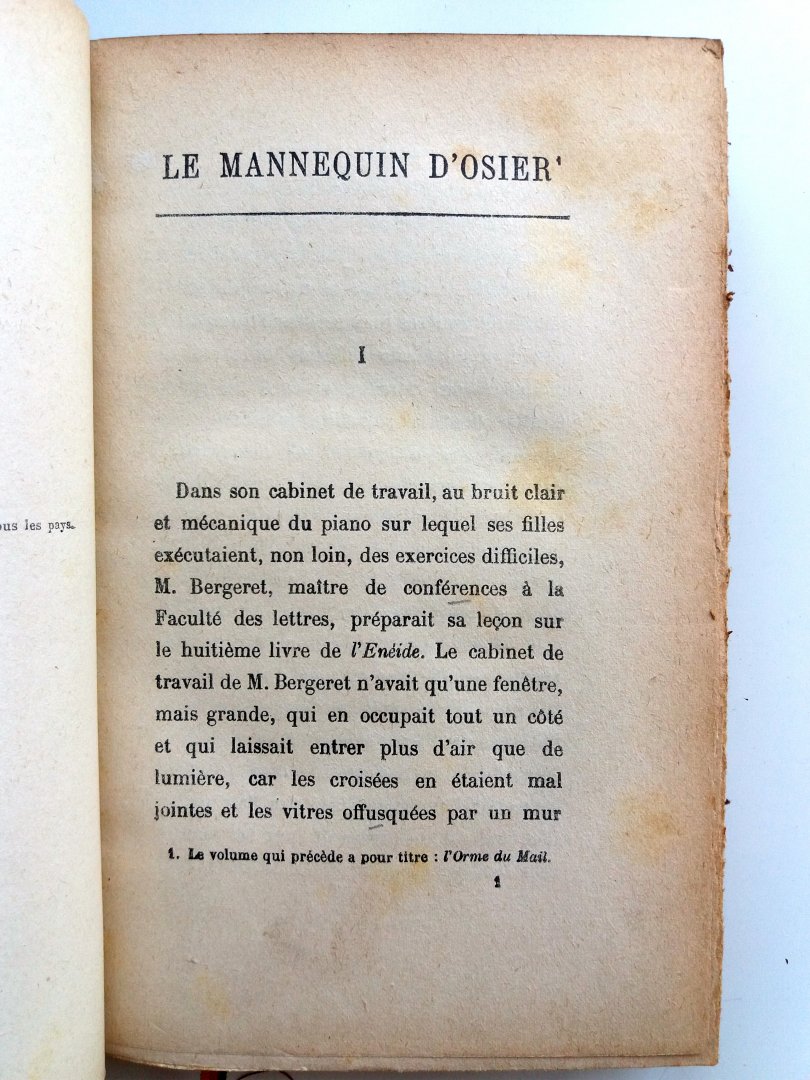 France, Anatole - Le mannequin d'Osier (FRANSTALIG) (Histoire contemporaine, tome 2)