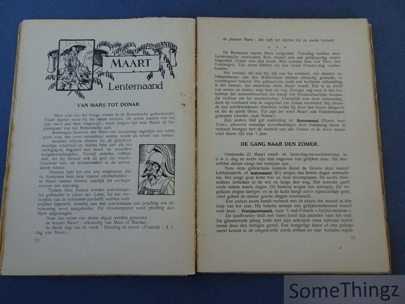 Müller, Gust [van den Maeldere, Gust] - Van nieuwjaarsochtend tot oudejaarsavond : twaalf maandklappers en een scheurblaadje geschreven voor de jeugd.