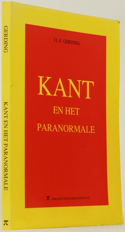 KANT, I., GERDING, J.L.F. - Kant en het paranormale.
