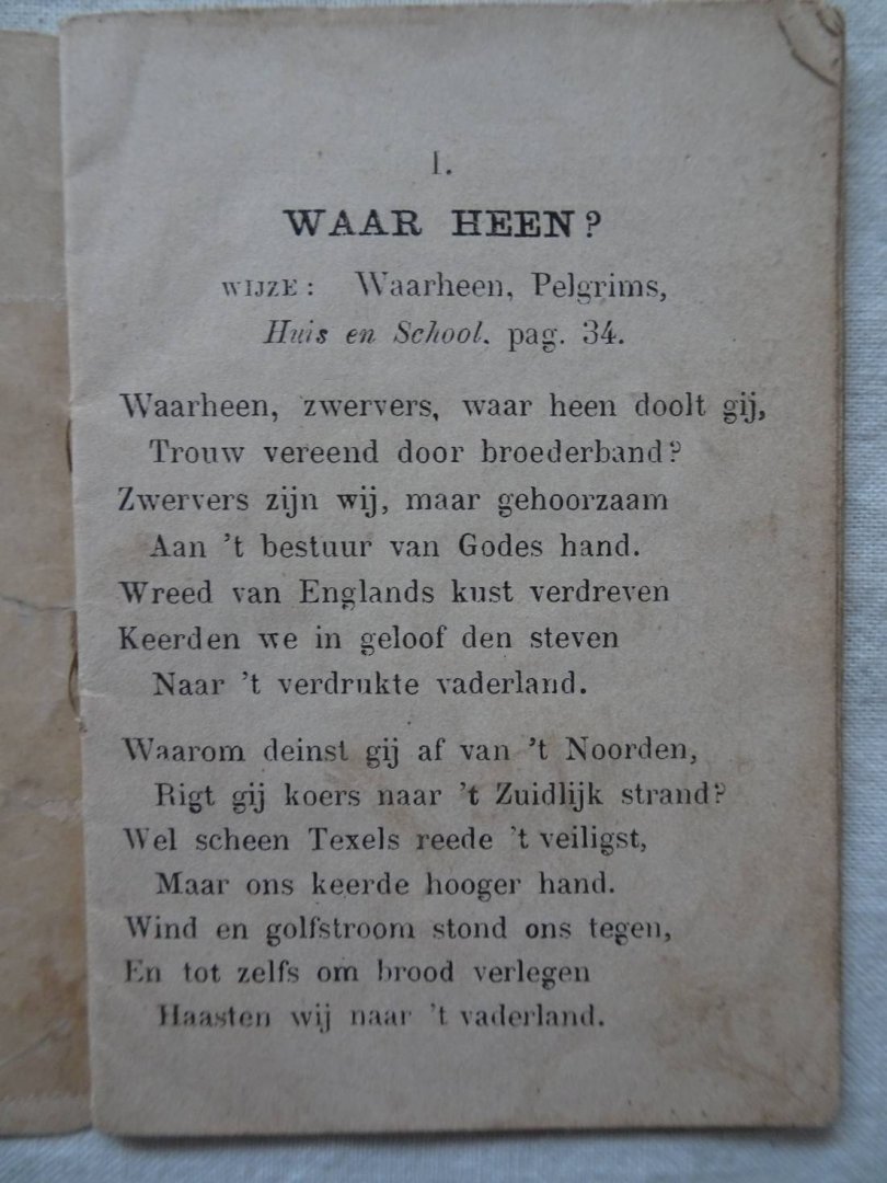 Adama van Scheltema, C.S.. - De Inneming van den Briel in 1572. Voor de Nederlandsche schooljeugd in feestzang herdacht.