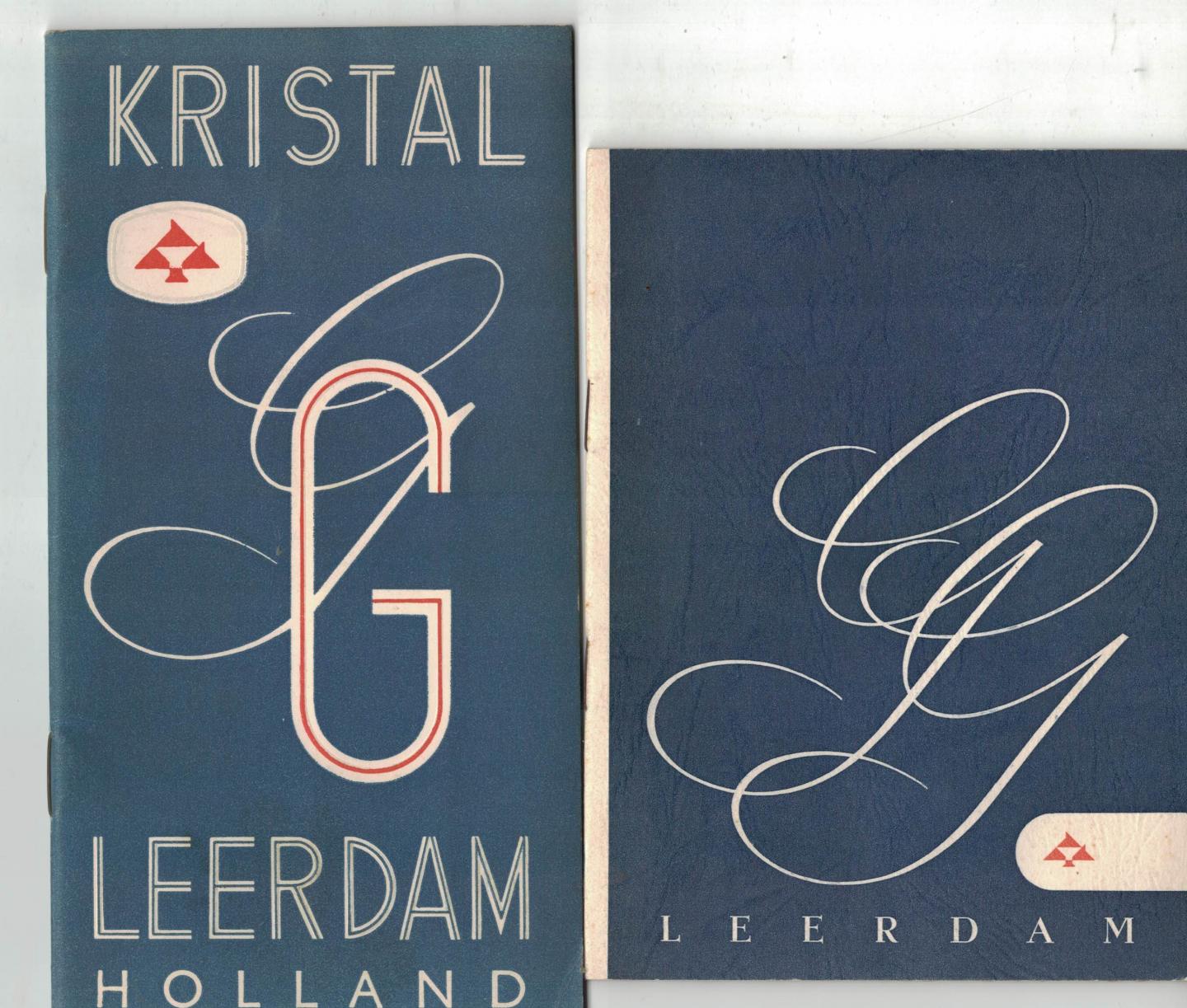anoniem - 1) Kristal G(las) Leerdam Holland  2) G(las) Leerdam